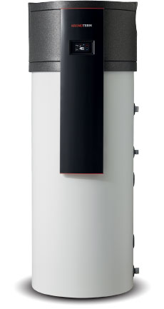 image of a hot water heat pump